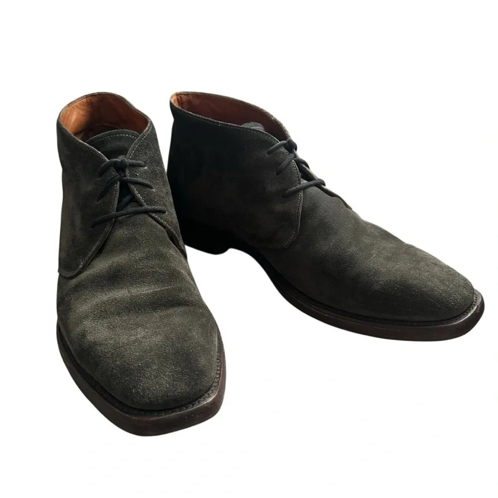 FRYE CHARCOAL SUEDE WESTON CHUKKA BOOTS SIZE 12